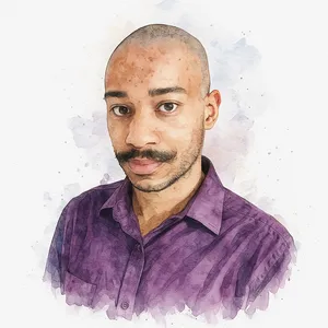 Portrait of me with watercolour filter